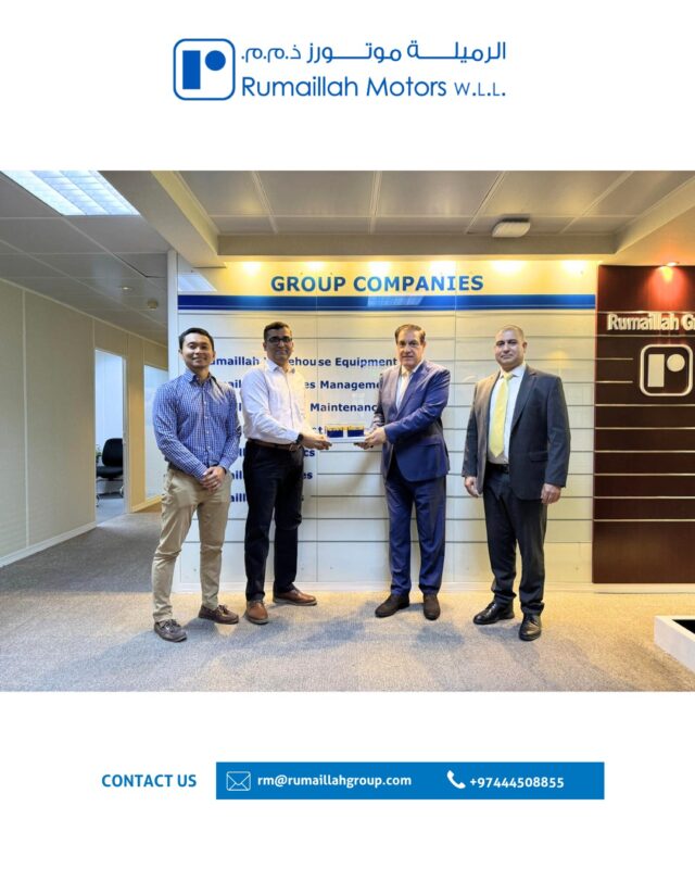 Our Group CEO and the GM of Rumaillah Motors with the Bromma team, marking the start of our journey as an official Bromma dealer.@bromma_spreaders is the industry’s most experienced spreader manufacturer, globally recognized for crane spreaders of exceptional reliability.